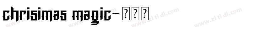 chrisimas magic字体转换